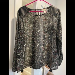 Loft floral blouse